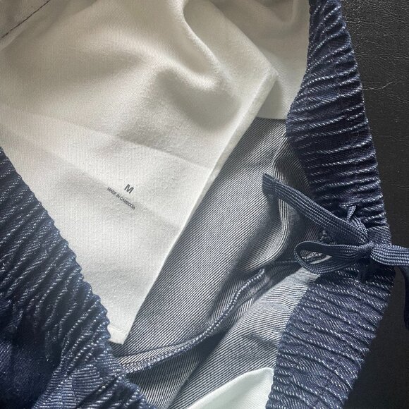 Muji - Men's Denim Easy Pants - dark indigo denim - M - Picture 3 of 3